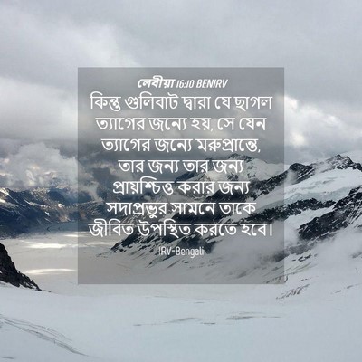 Picture 04 - লেবীয়া 16:10 BENIRV - কিন্তু গুলিবাট - Bible Verse Picture