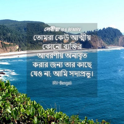 Picture 04 - লেবীয়া 18:6 BENIRV - তোমরা কেউ আত্মীয় - Bible Verse Picture
