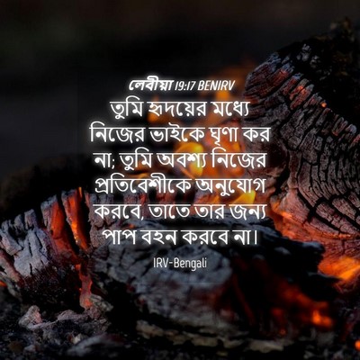 Picture 04 - লেবীয়া 19:17 BENIRV - তুমি হৃদয়ের - Bible Verse Picture