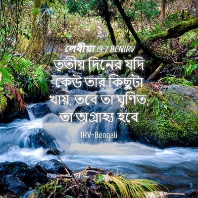 Picture 04 - লেবীয়া 19:7 BENIRV - তৃতীয় দিনের যদি - Bible Verse Picture