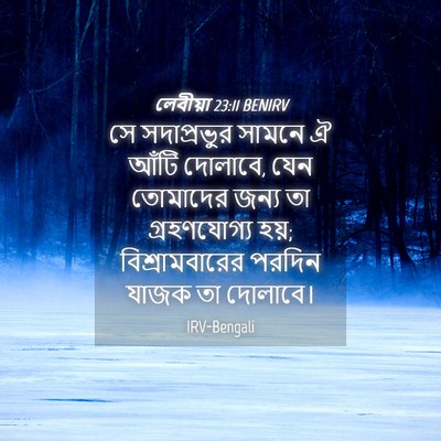 Picture 04 - লেবীয়া 23:11 BENIRV - সে সদাপ্রভুর - Bible Verse Picture