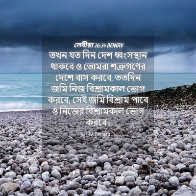 Picture 04 - লেবীয়া 26:34 BENIRV - তখন যত দিন দেশ - Bible Verse Picture