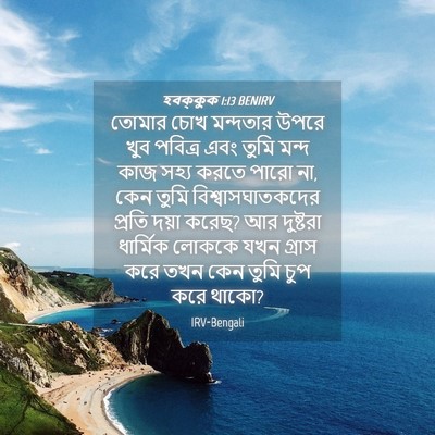 Picture 04 - হবক্কুক 1:13 BENIRV - তোমার চোখ মন্দতার - Bible Verse Picture