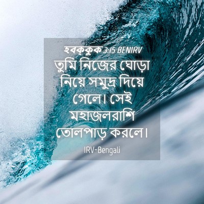 Picture 04 - হবক্কুক 3:15 BENIRV - তুমি নিজের ঘোড়া - Bible Verse Picture