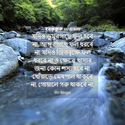 Picture 04 - হবক্কুক 3:17 BENIRV - যদিও ডুমুরগাছে - Bible Verse Picture