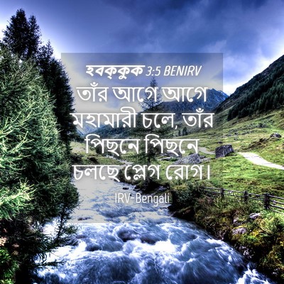 Picture 04 - হবক্কুক 3:5 BENIRV - তাঁর আগে আগে - Bible Verse Picture
