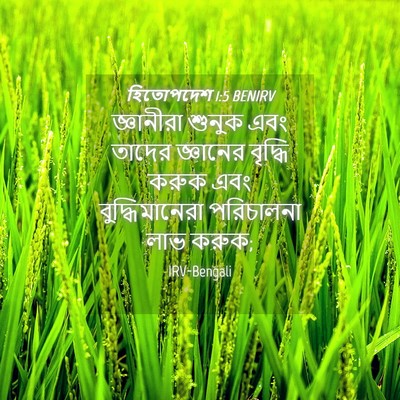 Picture 04 - হিতোপদেশ 1:5 BENIRV - জ্ঞানীরা শুনুক - Bible Verse Picture