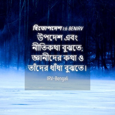 Picture 04 - হিতোপদেশ 1:6 BENIRV - উপদেশ এবং নীতিকথা - Bible Verse Picture