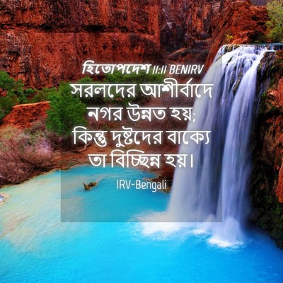 Picture 04 - হিতোপদেশ 11:11 BENIRV - সরলদের আশীর্বাদে - Bible Verse Picture