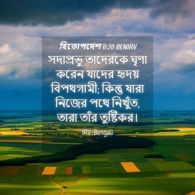 Picture 04 - হিতোপদেশ 11:20 BENIRV - সদাপ্রভু তাদেরকে - Bible Verse Picture