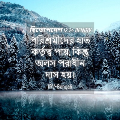 Picture 04 - হিতোপদেশ 12:24 BENIRV - পরিশ্রমীদের হাত - Bible Verse Picture
