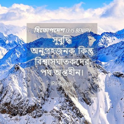 Picture 04 - হিতোপদেশ 13:15 BENIRV - সুবুদ্ধি - Bible Verse Picture