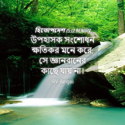 Picture 04 - হিতোপদেশ 15:12 BENIRV - উপহাসক সংশোধন - Bible Verse Picture