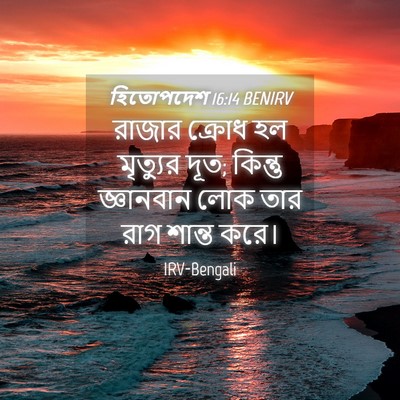 Picture 04 - হিতোপদেশ 16:14 BENIRV - রাজার ক্রোধ হল - Bible Verse Picture