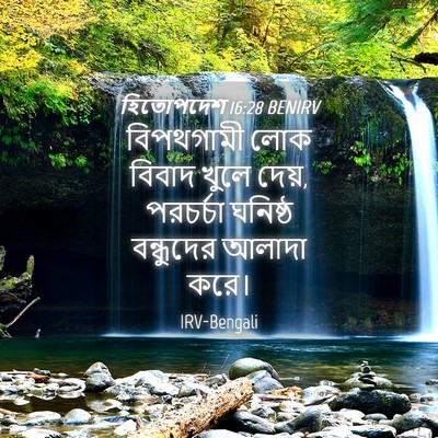 Picture 04 - হিতোপদেশ 16:28 BENIRV - বিপথগামী লোক - Bible Verse Picture