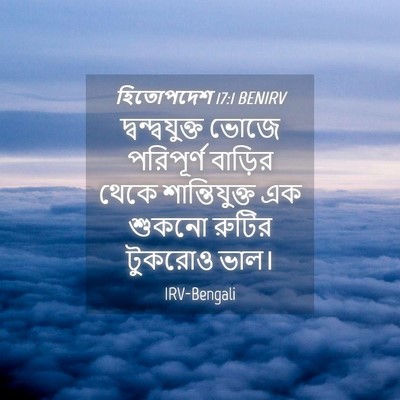 Picture 04 - হিতোপদেশ 17:1 BENIRV - দ্বন্দ্বযুক্ত - Bible Verse Picture