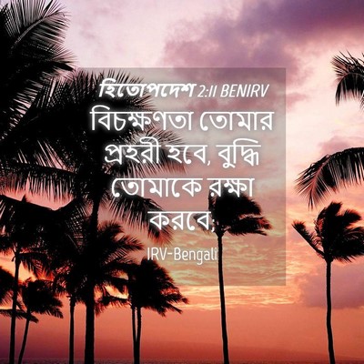 Picture 04 - হিতোপদেশ 2:11 BENIRV - বিচক্ষণতা তোমার - Bible Verse Picture