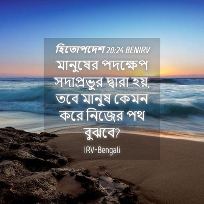 Picture 04 - হিতোপদেশ 20:24 BENIRV - মানুষের পদক্ষেপ - Bible Verse Picture