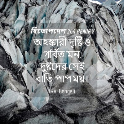 Picture 04 - হিতোপদেশ 21:4 BENIRV - অহঙ্কারী দৃষ্টি ও - Bible Verse Picture