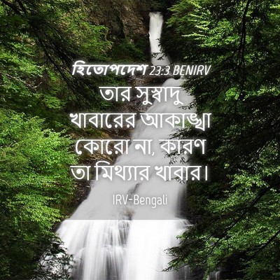 Picture 04 - হিতোপদেশ 23:3 BENIRV - তার সুস্বাদু - Bible Verse Picture