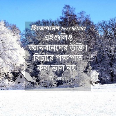 Picture 04 - হিতোপদেশ 24:23 BENIRV - এইগুলিও - Bible Verse Picture