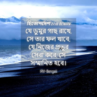 Picture 04 - হিতোপদেশ 27:18 BENIRV - যে ডুমুর গাছ রাখে, - Bible Verse Picture