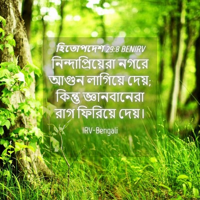 Picture 04 - হিতোপদেশ 29:8 BENIRV - নিন্দাপ্রিয়েরা - Bible Verse Picture