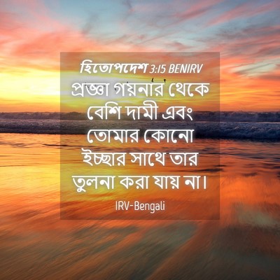 Picture 04 - হিতোপদেশ 3:15 BENIRV - প্রজ্ঞা গয়নার - Bible Verse Picture