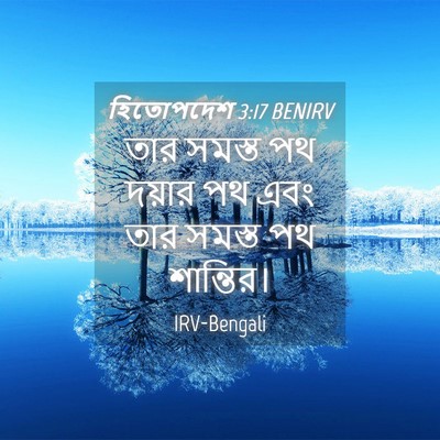 Picture 04 - হিতোপদেশ 3:17 BENIRV - তার সমস্ত পথ দয়ার - Bible Verse Picture