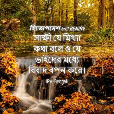 Picture 04 - হিতোপদেশ 6:19 BENIRV - সাক্ষী যে মিথ্যা - Bible Verse Picture