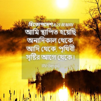 Picture 04 - হিতোপদেশ 8:23 BENIRV - আমি স্থাপিত - Bible Verse Picture