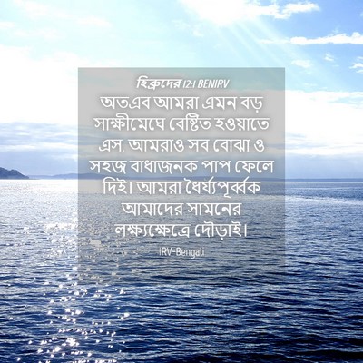 Picture 04 - হিব্রুদের 12:1 BENIRV - অতএব আমরা এমন বড় - Bible Verse Picture