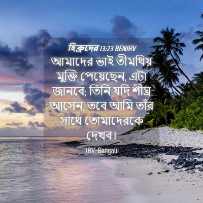 Picture 04 - হিব্রুদের 13:23 BENIRV - আমাদের ভাই - Bible Verse Picture