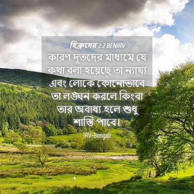 Picture 04 - হিব্রুদের 2:2 BENIRV - কারণ দূতদের - Bible Verse Picture
