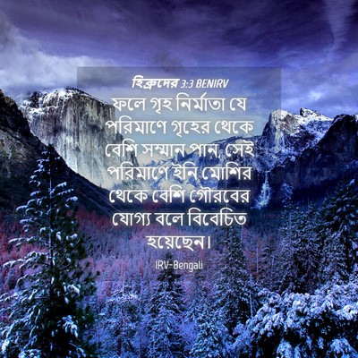 Picture 04 - হিব্রুদের 3:3 BENIRV - ফলে গৃহ নির্মাতা - Bible Verse Picture