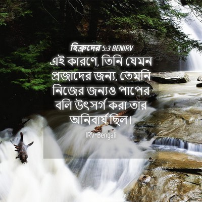 Picture 04 - হিব্রুদের 5:3 BENIRV - এই কারণে, তিনি যেমন - Bible Verse Picture