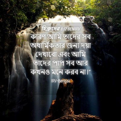 Picture 04 - হিব্রুদের 8:12 BENIRV - কারণ আমি তাদের সব - Bible Verse Picture