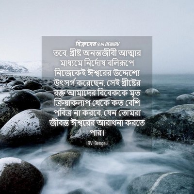 Picture 04 - হিব্রুদের 9:14 BENIRV - তবে, খ্রীষ্ট - Bible Verse Picture