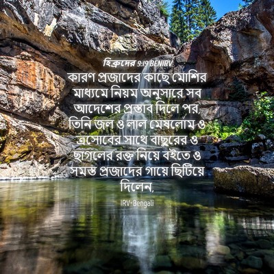 Picture 04 - হিব্রুদের 9:19 BENIRV - কারণ প্রজাদের - Bible Verse Picture