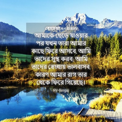 Picture 04 - হোচেয়া 14:4 BENIRV - আমাকে ছেড়ে - Bible Verse Picture