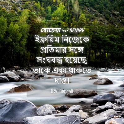 Picture 04 - হোচেয়া 4:17 BENIRV - ইফ্রয়িম নিজেকে - Bible Verse Picture