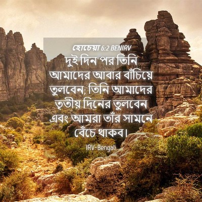 Picture 04 - হোচেয়া 6:2 BENIRV - দুই দিন পর তিনি - Bible Verse Picture