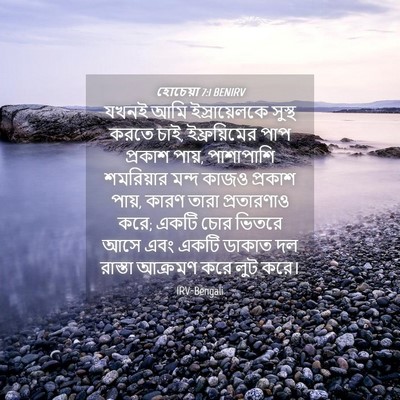 Picture 04 - হোচেয়া 7:1 BENIRV - যখনই আমি - Bible Verse Picture