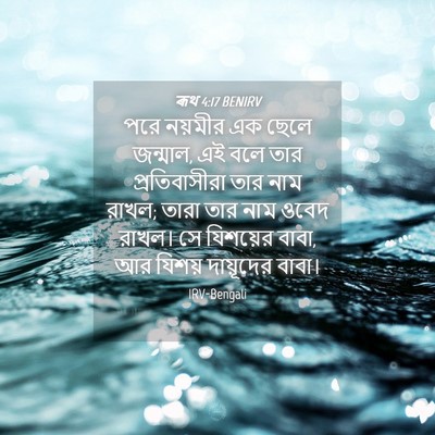Picture 04 - ৰূথ 4:17 BENIRV - পরে নয়মীর এক ছেলে - Bible Verse Picture