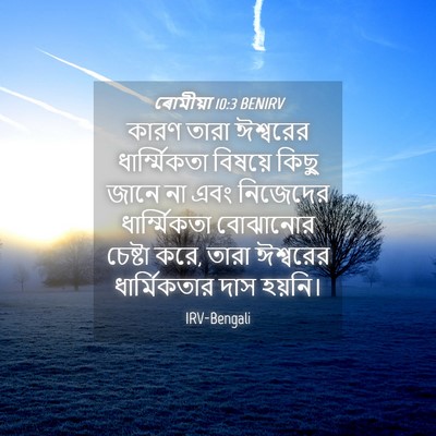Picture 04 - ৰোমীয়া 10:3 BENIRV - কারণ তারা ঈশ্বরের - Bible Verse Picture