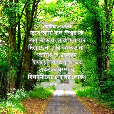 Picture 04 - ৰোমীয়া 11:1 BENIRV - তবে আমি বলি, ঈশ্বর - Bible Verse Picture