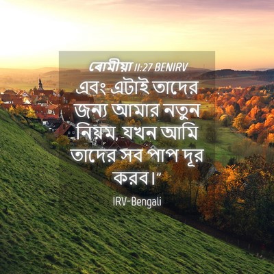 Picture 04 - ৰোমীয়া 11:27 BENIRV - এবং এটাই তাদের - Bible Verse Picture