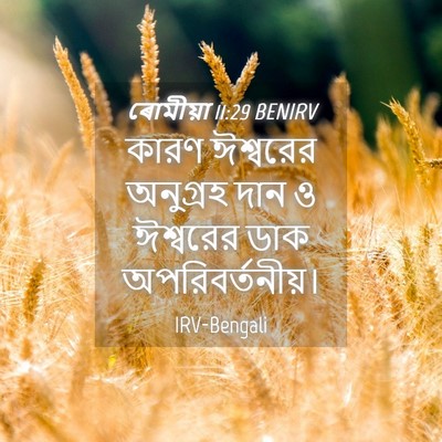 Picture 04 - ৰোমীয়া 11:29 BENIRV - কারণ ঈশ্বরের - Bible Verse Picture