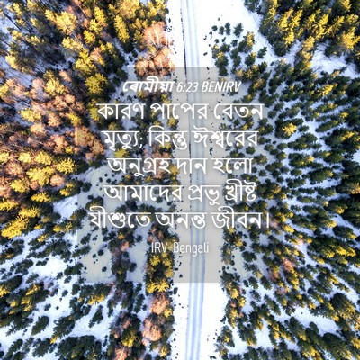 Picture 04 - ৰোমীয়া 6:23 BENIRV - কারণ পাপের বেতন - Bible Verse Picture