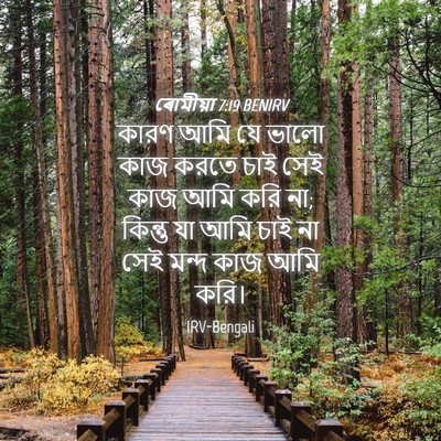 Picture 04 - ৰোমীয়া 7:19 BENIRV - কারণ আমি যে ভালো - Bible Verse Picture